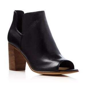 Steve Madden Peep Toe Black Nello Cut Out Booties Women's Size 9